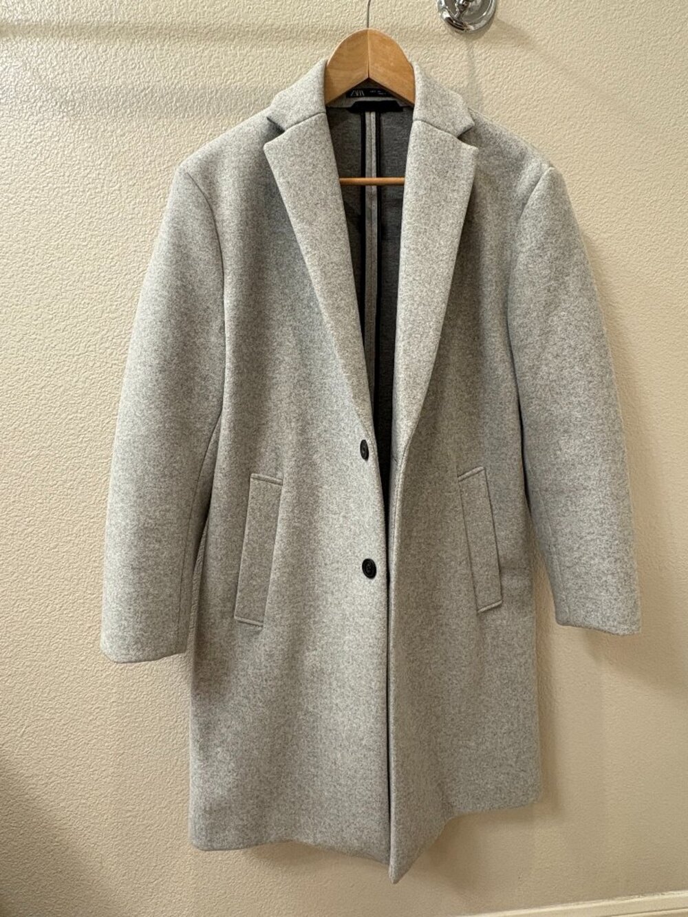 Zara Single Breasted Coat S